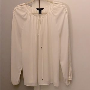Beautiful white flowy blouse